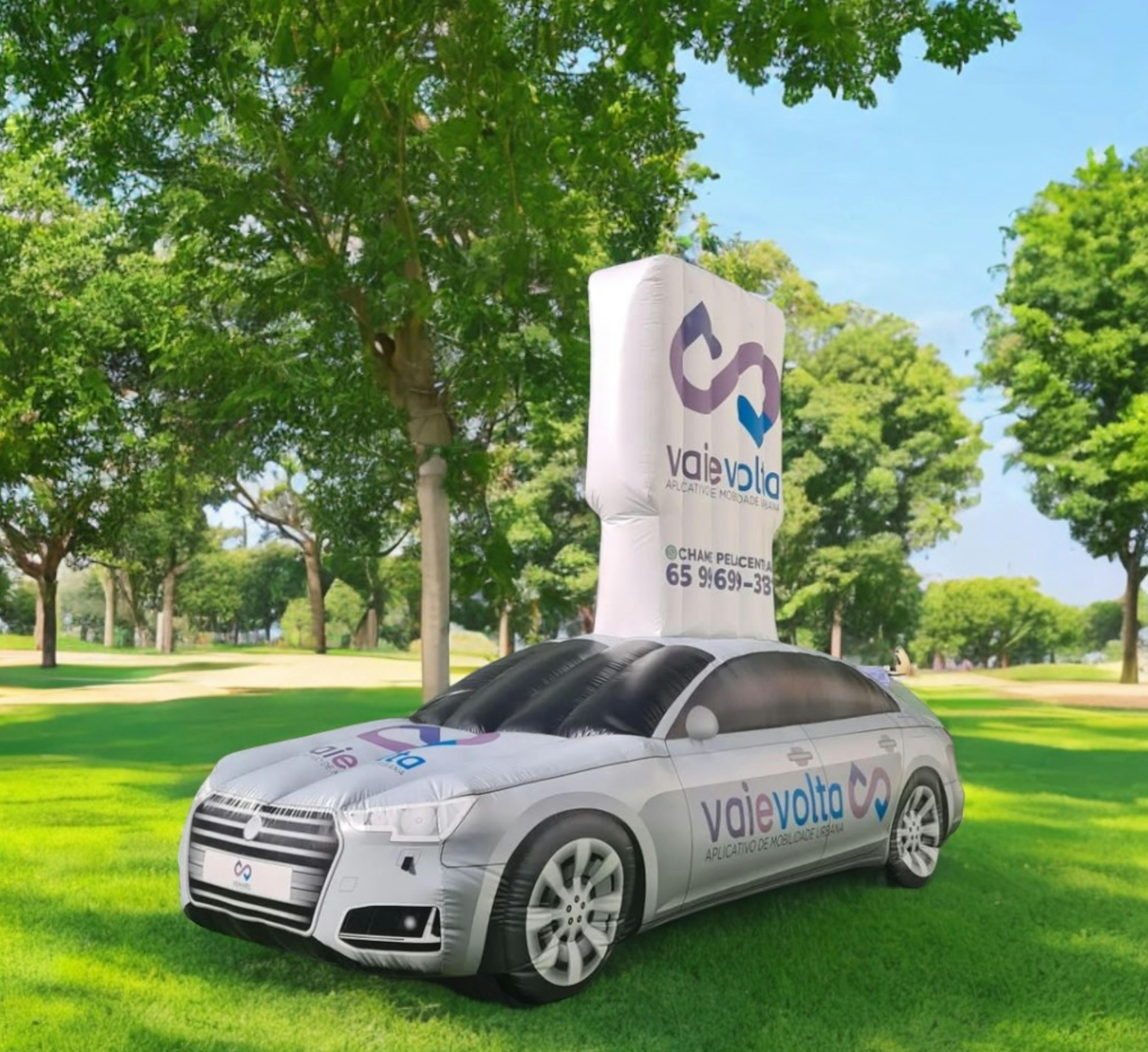 Carro replica inflável personalizado 5 metros