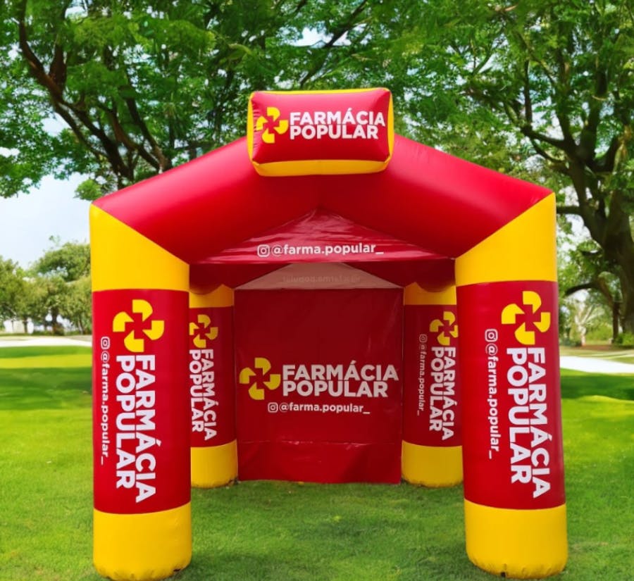 Tenda Inflável casinha 4 x 4